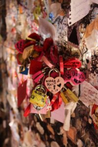romantic love locks at juliet s house verona